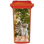 Stone Gargoyle Wheelie Bin Sticker Panel